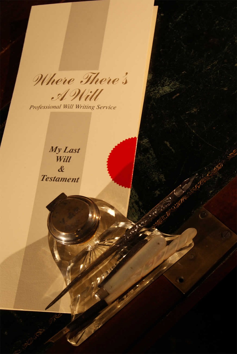 Last Will & Testament document from Where There's A Will : Southport : Merseyside