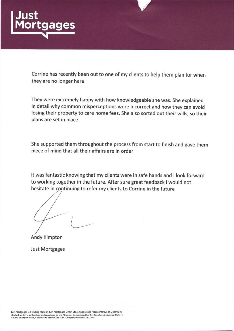 Testimonials Southport & Merseyside Will Writing Trusts & Probate